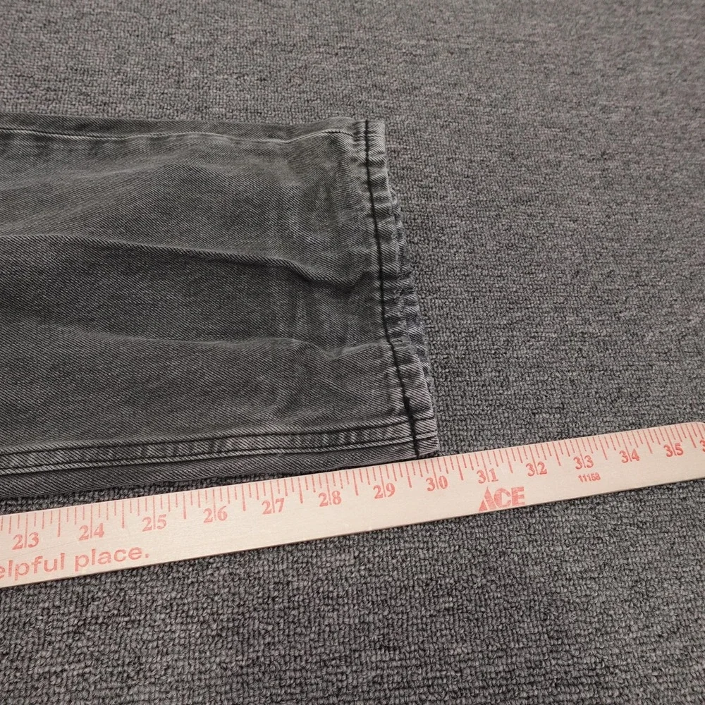 Ksubi Anti K Mekanik Jeans Mens 32x30 Gray Dark Wash Relaxed Fit Straight Denim